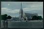 Postcard by Muir & Moodie of Cathedral Square Christchurch (at night). - 48532 - Postcard
