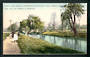 Postcard by Muir & Moodie of Park Bridge entrance to Hagley Park. - 48536 - Postcard