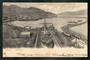 Early Undivided Postcard of Lyttleton Canterbury. Ship in dry dock. Embossed