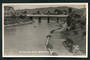 Real Photograph of Riverside Park Blenheim. The view consists mainly of the Bridge across the river. - 48708 - Postcard