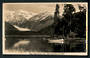 Real Photograph by A B Hurst & Son of Franz Josef Glacier from Lake Mapourika. - 48770 - Postcard