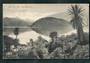 Coloured postcard by Muir and Moodie of Glen Dhu Lake Wanaka. - 49037 - Postcard