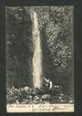 Early Undivided Postcard of Nicholls Waterfall near Dunedin. Wellington to Napier Railway Travelling Post Office Postmark - 4923