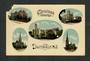 Coloured Postcard of Christmas Greetings from Dunedin. Five views. - 49255 - Postcard