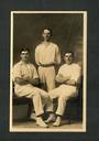 Portrait of three men by Pattillo of Dunedin. Real Photograph. - 49268 - Postcard