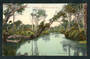 Coloured postcard by Muir and Moodie of The Waihopai River Invercargill. - 49335 - Postcard