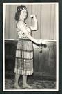Real Photograph by N S Seaward of Maori Girl Poi Dance. - 49585 - Postcard