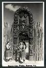 Real Photograph by N S Seaward of the Reserve Gate Whakarewarewa. - 49642 - Postcard