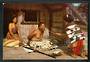 Coloured postcard of Feeding the tohunga. - 49653 - Postcard
