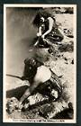 Real Photograph of Maori Women washing in hot pool Rotorua. - 49695 - Postcard