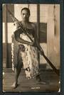 Real Photograph by Radcliffe of Maori Warrior. - 49734 - Postcard