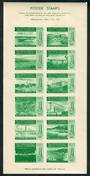 NEW ZEALAND 1940 Centennial Philatelic Congress. Labels. Sheetlet of 12. - 50005 - UHM