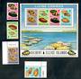 GILBERT & ELLICE ISLANDS 1975 Cowrie Shells. Set of 4 and miniature sheet. - 50052 - UHM