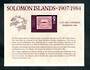 SOLOMON ISLANDS 1984 Universal Postal Union Congress. Miniature sheet. - 50057 - UHM