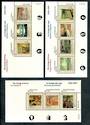 CANADA 1995 75th Anniversary of the Group of Seven. Set of 3 miniature sheets - 50134 - UHM