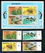 BAHAMAS 1982 Wildlife. Second series. Set of 4 and miniature sheet. - 50138 - UHM