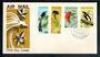 PAPUA NEW GUINEA 1973 Birds of Paradise. Set of 4 on first day cover. - 50154 - FDC