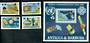ANTIGUA & BARBUDA 1983 World Communications Year. Set of 4 and miniature sheet. - 50401 - UHM