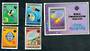 COOK ISLANDS 1983 World Communications Year. Set of 4 and miniature sheet. - 50404 - UHM