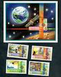 DOMINICA 1983 World Communications Year. Set of 4 and miniature sheet. - 50407 - UHM