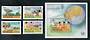 MALDIVE ISLANDS 1983 World Communications Year. Set of 4 and miniature sheet. - 50410 - UHM