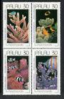 PALAU 1991 Hard Corals. Block of 4. - 50556 - UHM