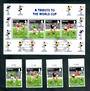 GIBRALTAR 1996 European Cup Football Championships.Set of 4 and miniature sheet. - 50604 - CTO