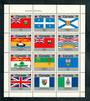 CANADA 1979 Canada Day Flags. Sheetlet of 12. Sheetlet hinged but stamps untouched. - 50623 - UHM