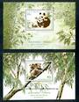AUSTRALIA 1995 Joint issue with China. Endangered Species. Set of 2 miniature sheets. - 50632 - UHM
