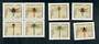 WEST GERMANY 1991 Dragonflies. Set of 8 including the block of 4. - 50667 - UHM