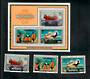 PENRHYN 1983 World Communications Year. Set of 3 and miniature sheet. - 50837 - UHM