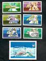 EAST GERMANY 1975 Winter Olympics. Set of 6 and miniature sheet. - 50858 - UHM