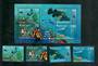 VANUATU 1997 Diving. Set of 4 and miniature sheet. - 50913 - UHM