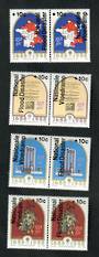 SOUTH AFRICA 1988 National Flood Relief Fund. Set of 8 in joined pairs. - 51039 - UHM