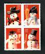 USA 2002 Christmas. Self Adhesive. Block of 4. - 51056 - UHM