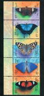 AUSTRALIA 1998 Butterflies. Strip of 5. - 51057 - UHM