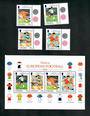 GIBRALTAR 1998 World Cup Football Championships. Set of 4 and miniature sheet. - 51137 - UHM