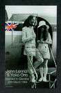 GIBRALTAR 1999 30th Wedding Anniversary of John Lennon and Yoko Ono. Set of 3 and 2 miniature sheets. - 51178 - VFU