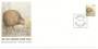 NEW ZEALAND 1991 Kiwi 40c Brown Self Adhesive on first day cover. - 520981 - FDC