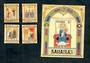 BAHAMAS 1993 Christmas. Set of 4 and miniature sheet. - 52164 - UHM