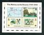 PITCAIRN ISLANDS 1989 Bicentenary of Settlement on Pitcairn Island. Second series. Miniature sheet. - 52327 - UHM