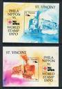 ST VINCENT 1991 Phila Nippon '91 International Stamp Exhibition. Two miniature sheets. - 52382 - UHM