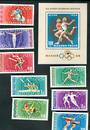 HUNGARY 1968 Olympics. Set of 8 and miniature sheet. - 52428 - UHM
