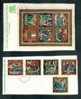 COOK ISLANDS 1970 Christmas. Set of 5 and miniature sheet. - 52448 - VFU
