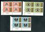 NEW ZEALAND 1971 Three Cities Anniversaries. Set of 3. Plate Blocks T205 T206 T207. - 52473 - UHM