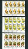 NEW ZEALAND 1976 Health. Set of 3 in plate blocks of 6. Plate 1A 1A 1A. - 52505 - UHM