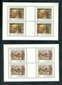 CZECHOSLOVAKIA 1984 Art. Eighteenth series. Two sheetlets of 4 each. - 52525 - UHM