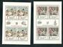 CZECHOSLOVAKIA 1984 Art. Seventeenth series. Two sheetlets of 4 each. - 52526 - UHM