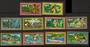 NIUE 1979 Air. Set of 10. Gold frames. - 56104 - UHM