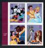 USA 2006 Disney Cartoon Characters. Self Adhesive. Block of 4. - 58103 - UHM